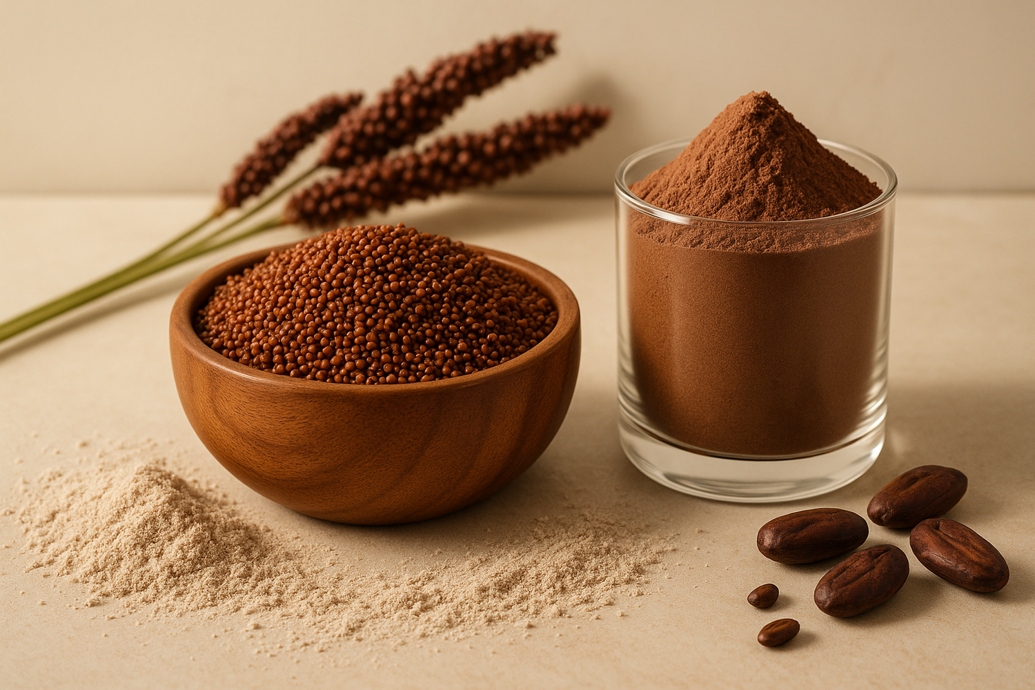 ragi and chocolate malt